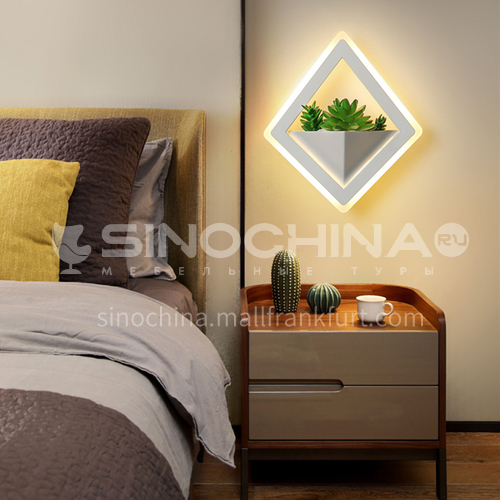 Modern minimalist creative wall lamp bedside warm wall lamp living room bedroom decorative lighting-FLY-LY8002